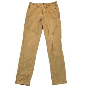 American Eagle Mens Pants Size 30x34 Khaki Slim Straight Casual Classic Tan